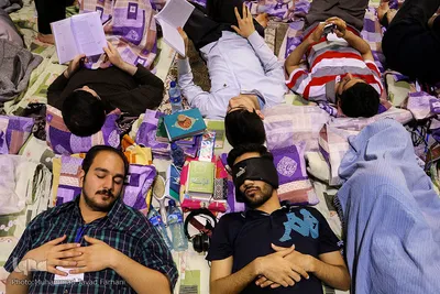 مراسم اعتکاف دانشجویی در دانشگاه تهران