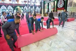 حرم امام حسین(ع) عزاداری کے لیے آمادہ + تصاویر