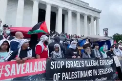 Demonstrators in DC Demand Sanctions on Israel  