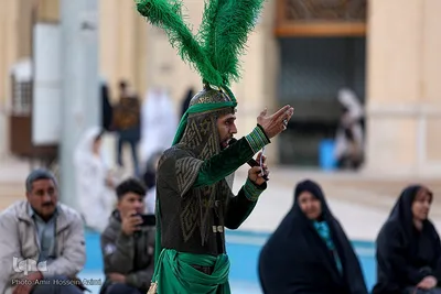 مراسم آیینی تعزیه در حرم شاهچراغ (ع)