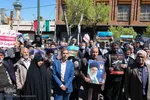 راهپیمایی مردم اصفهان در محکومیت جنایت صهیونیست‌ها در بیمارستان الشفا