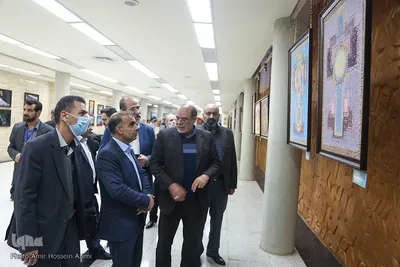 افتتاحیه نمایشگاه هنرهای تجسمی هنرمندان شاهد و ایثارگر جنوب کشور