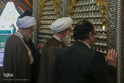 رونمایی از سنگ مزار حرم مطهر سید علاالدین حسین (ع)