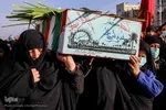 تدفین پیکر شهید گمنام دفاع مقدس دراهر