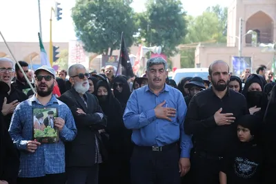 راهپیمایی جاماندگان اربعین در اردبیل