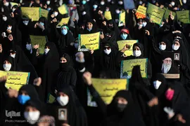 اجتماع عظیم مردم تهران در اعتراض به اهانت نشریه فرانسوی به ساحت مقدس نبی مکرم اسلام(ص) در میدان امام حسین(ع)