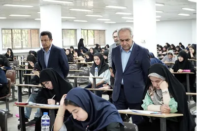 بازدید استاندار آذربایجان شرقی از حوزه‌های برگزاری کنکور