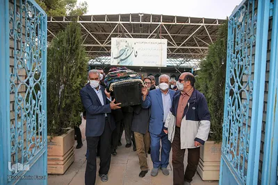 مراسم تشییع حافظ قران مرحوم استاد پرویز رمضانی‎‎