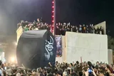 آیین ۷۰۰ ساله نخل‌گردانی حسینیه سرفره کاشان برگزار شد + فیلم و عکس