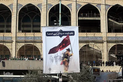 مراسم تشییع ۱۶آتش نشان شهید حادثه  پلاسکو
