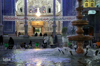 آستان منور حضرت معصومه(س) در شب میلاد کریم اهل بیت، امام حسن(ع)