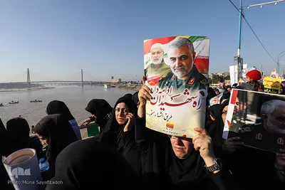 تشییع پیکر مطهر سپهبد شهید قاسم سلیمانی، سردار ایران در اهواز