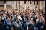 فیلم | لحظه اعلام خبر شهادت امام خامنه‌ای(ره) در حرم بانوی کرامت