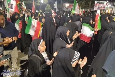 چهل نهمین شب اجتماع مردم ولایت مدار شهرستان بابلسر با محوریت روز ارتش