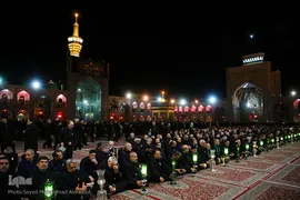 شام غریبان امام حسین(ع) در حرم رضوی