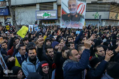 مراسم تشیع پیکر شهید سپهبد حاج قاسم سلیمانی در دانشگاه تهران