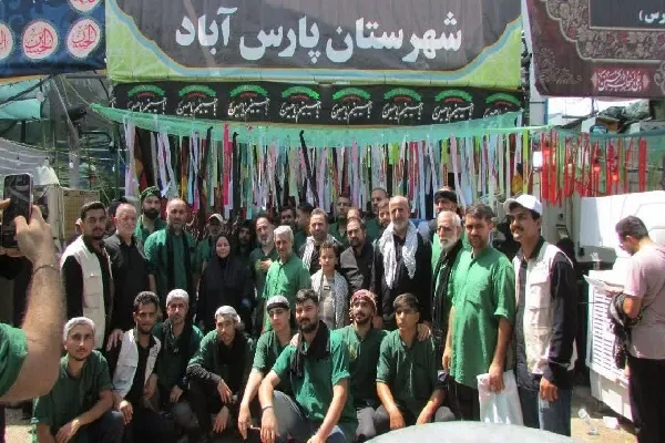 مواکب حسینی اردبیل تاکنون ۷۰ هزار زائر را اسکان داده‌اند + عکس