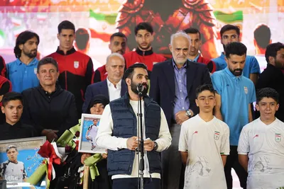 مراسم بدرقه تیم ملی فوتبال ایران در میدان انقلاب