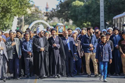 تشییع پیکر آیت‌الله حاج شیخ علی‌اصغر قاضی‌زاده در اراک