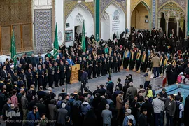 تعویض پرچم حرم حضرت عبدالعظیم(ع)