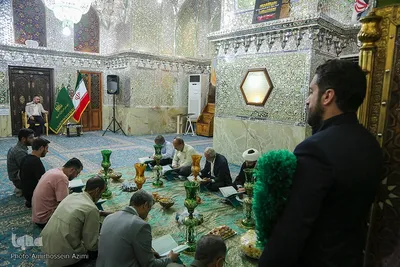 مراسم غبارروبی حرم مطهر حضرت علی بن حمزه