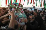 تشییع شهید گمنام در همدان‎