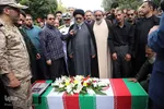 تشییع پیکر بسیجی شهید «امیر حسین‌پور» در تبریز‎