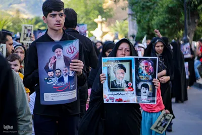 حرکت دسته عزاداری به مناسبت شهادت شهید جمهور و یاران