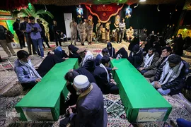 وداع با دو شهید مدافع حرم تیپ فاطمیون