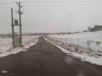 طبیعت برفی ارتفاعات و مناطق روستایی اهر