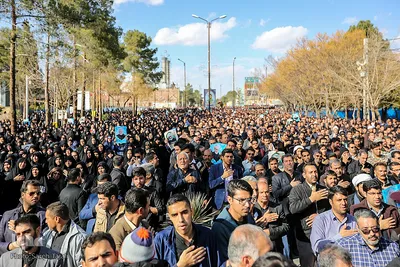 راهپیمایی مردم کرمان در پی شهادت سردار سپهبد شهید قاسم سلیمانی