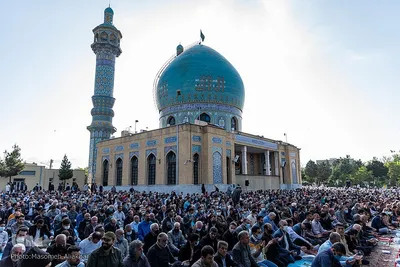 نماز عید فطر در امامزادگان محمد (َع) و سکینه خاتون (س) کرج‎‎