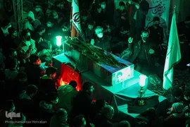 مراسم خاکسپاری و تشیع پیکر شهید «حسین فغانی»