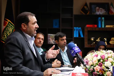 نشست خبری رئیس سازمان هنری و امور سینمایی دفاع مقدس
