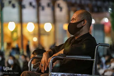 عزاداری شب تاسوعای حسینی در حرم شاهچراغ(ع)