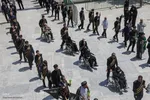 دسته عزا خادمان حرم مطهر بانوی کرامت در رثای امام جواد(ع)//////قم///