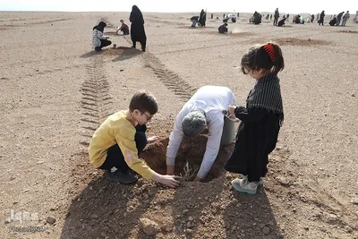 غرس نهال در روز طبیعت