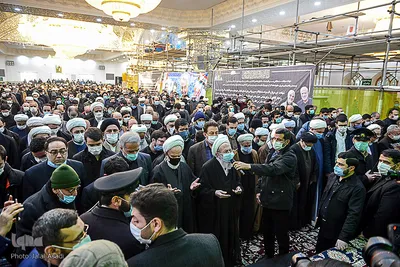 مراسم تشییع پیکر مرحوم آیت الله محدتقی مصباح یزدی در آستان مقدس عبدالعظیم حسنی(ع)
