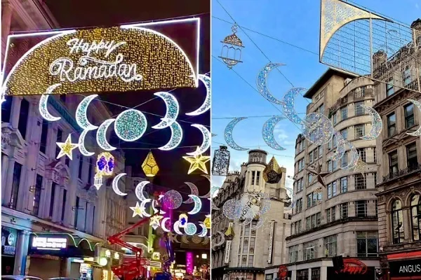 Londra’nın ünlü meydanı Ramazan’ı karşılamaya hazır+video