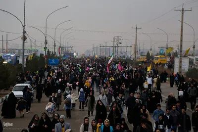 مسیر پیاده روی منتهی به مسجد جمکران