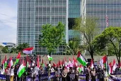 Indonesien: Al-Quds-Marsch 2022 vor der US-Botschaft in Jakarta + Videos und Bilder
