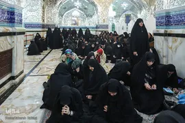 مراسم غبارروبی حرم حضرت عبدالعظیم در ایام شهادت حضرت زهرا (س)