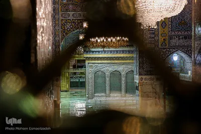 مراسم خطبه خوانی شب شهادت امام رضا(ع) در حرم رضوی‎
