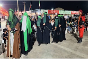 عکس داخل متن؟/ تاریخ خبر؟ منبع خبر باید همه موارد توضیحی در خبر انجام شود/ بازآفرینی جان‌سوز کاروان اسارت در موکب شین؛ روایتی هنری از کوچه‌های کوفه تا بازارهای شام