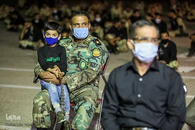 عزاداری شب عاشورا در تیپ 55 هوابرد ارتش‎
