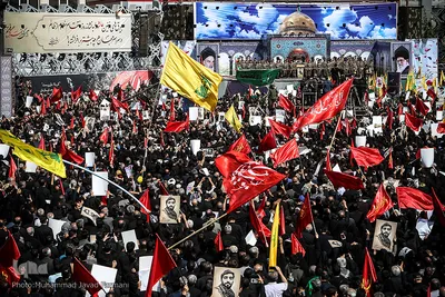 مراسم تشییع پیکر شهید محسن حججی در تهران