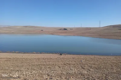 زمستان در زمستان سد خاکی آزادگان اهر