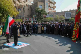 راهپیمایی مردم اهر در محکومیت حادثه تروریستی حرم شاهچراغ