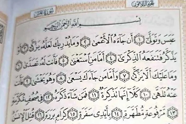 پرسش سوره عبس و نفی ارزیابی غیر اسلامی