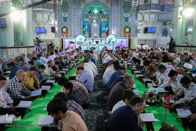 مراسم جزء خوانی قرآن کریم در حرم حضرت عبدالعظیم(ع)